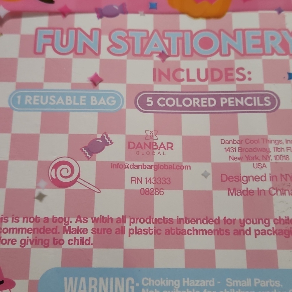 Halloween Stationary Reuseable Pouch Journal Colored Pencils Erasers Stickers - Picture 10 of 11